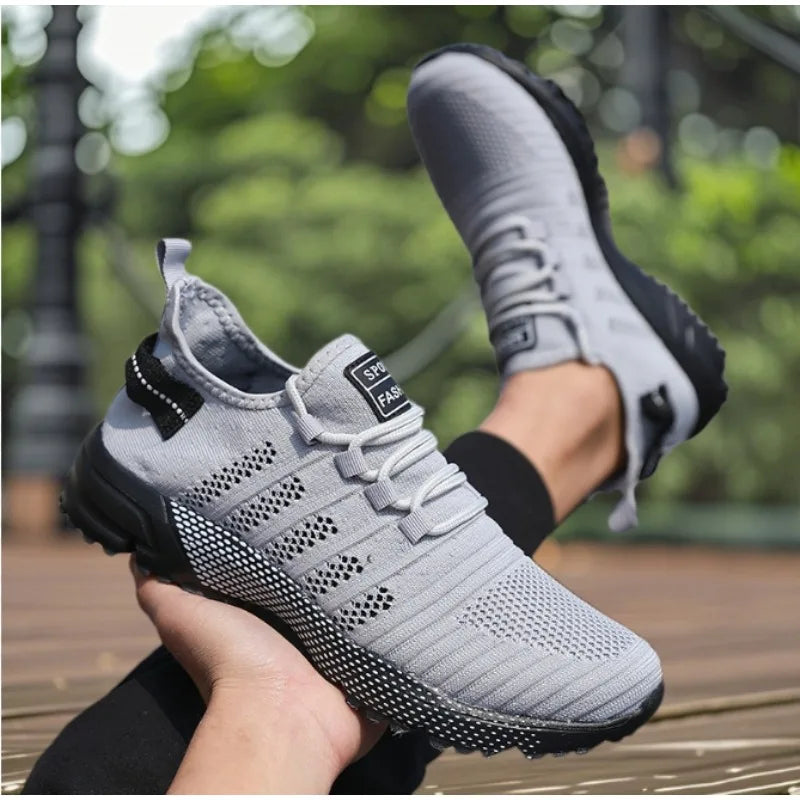 ZULIWAGN Men's Lightweight Lace-Up Casual Sneakers & Walking Shoes