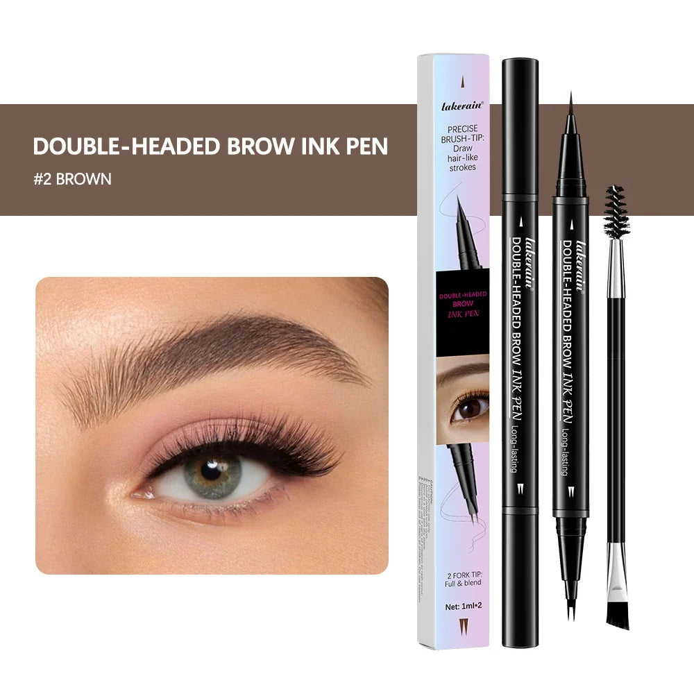 ibcccndc 2-in-1 Waterproof Double-Headed Eyebrow Pencil
