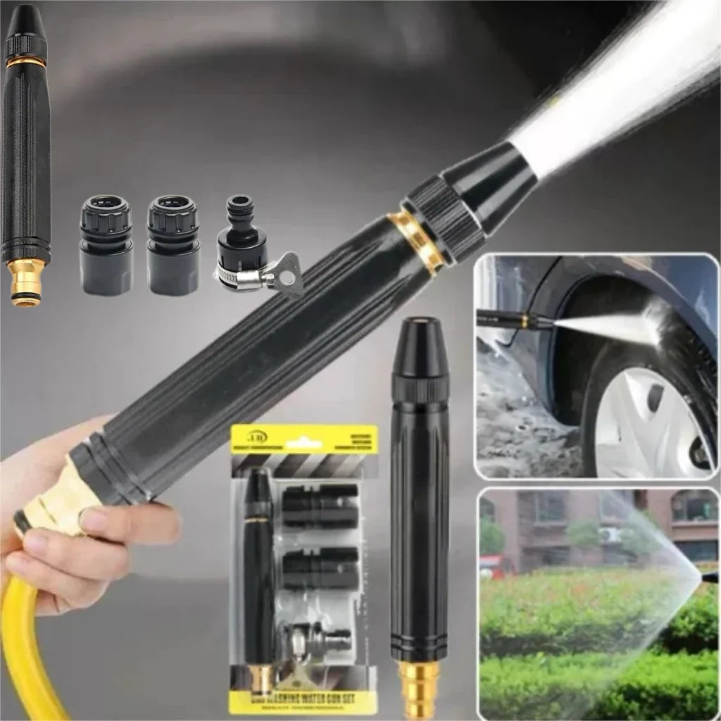 High-pressure Water Pipe Spray Hose Metal Nozzle Garden Lawn Wash