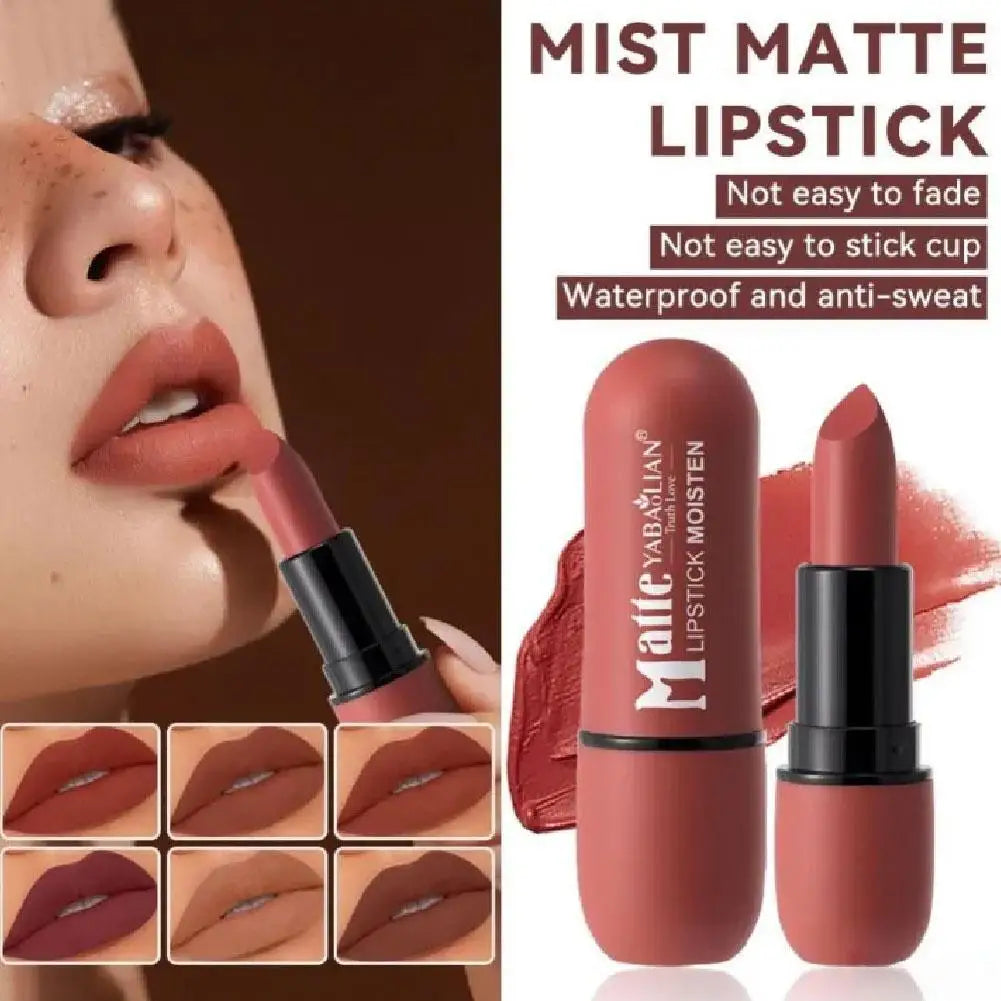 Velvet Matte Lipstick – Long-Lasting Waterproof High Pigment