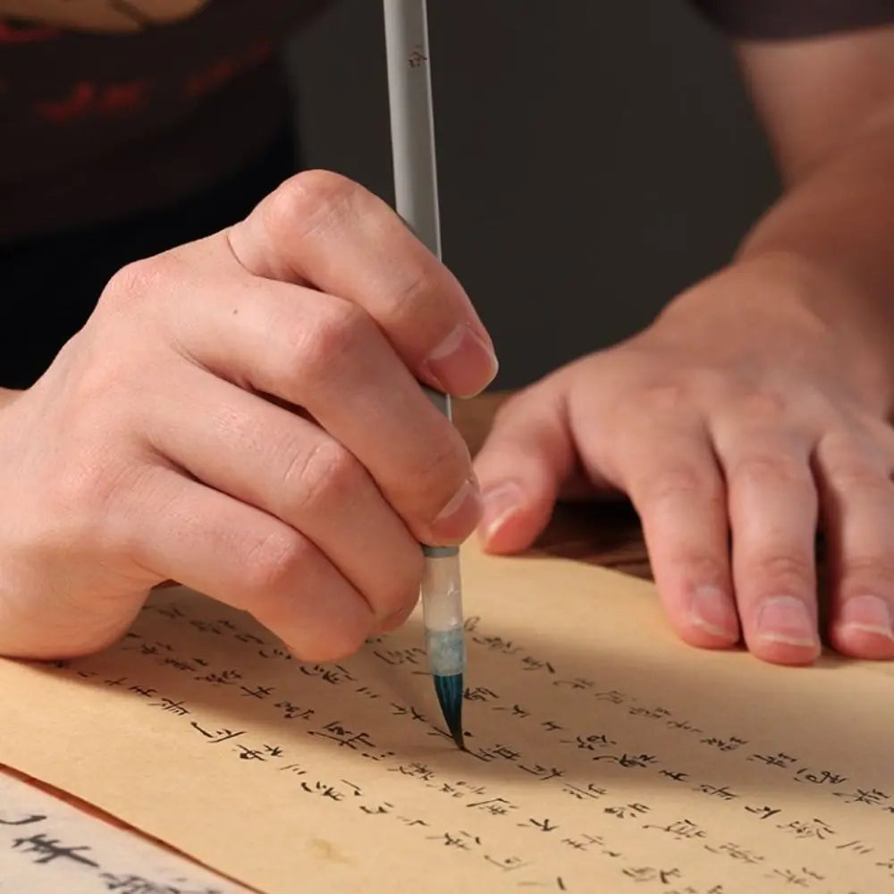 Chinese Calligraphy Brush – Wolf Hair Wood Handle Art Paint Brush