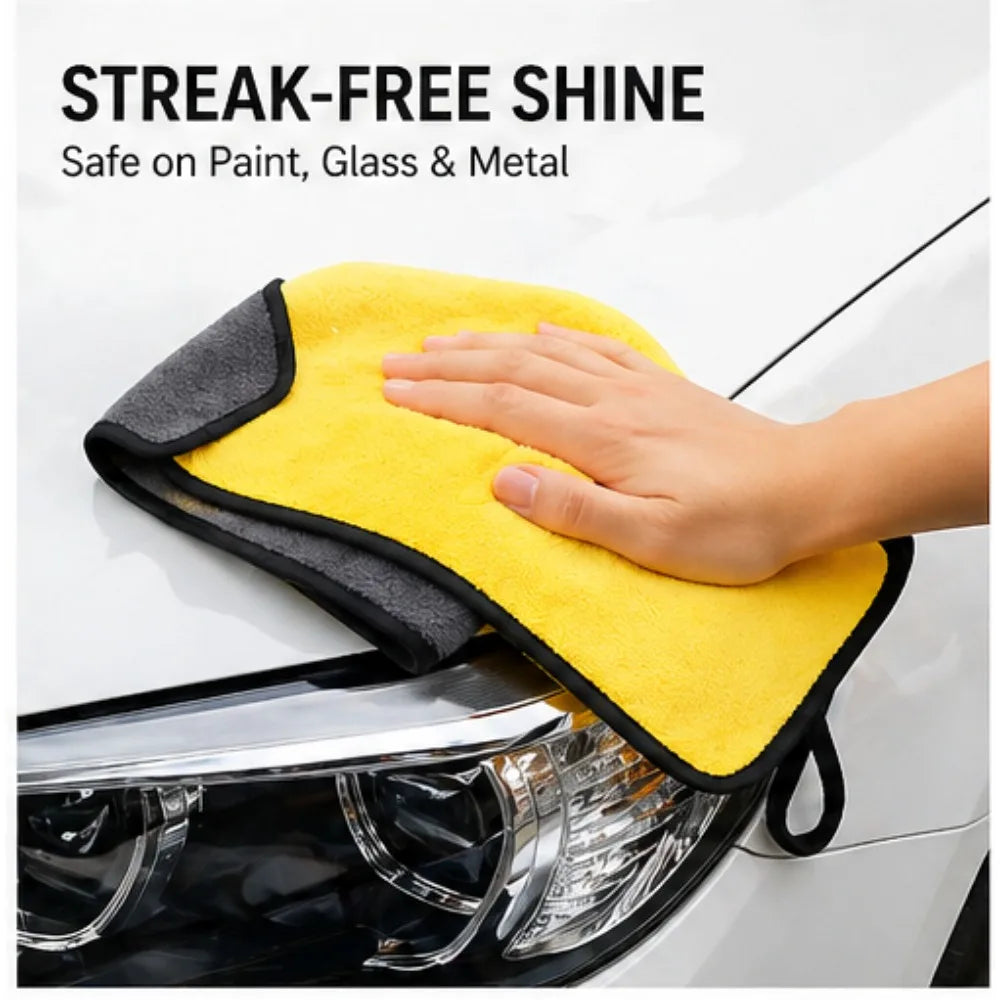 Microfiber Cleaning Towels – Double Layer Quick Dry Cloths (1/3/6)