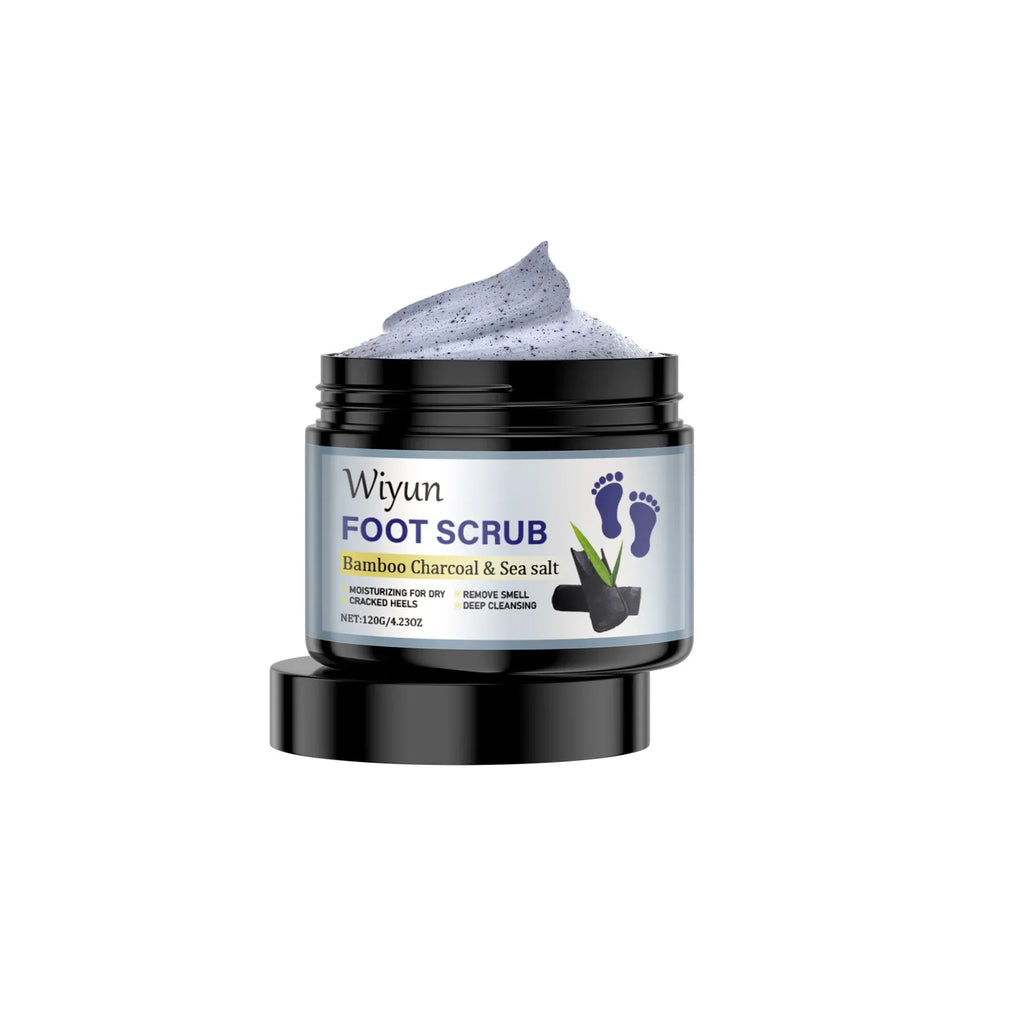 Bamboo Charcoal Sea Salt Foot Scrub – Dead Skin Removal