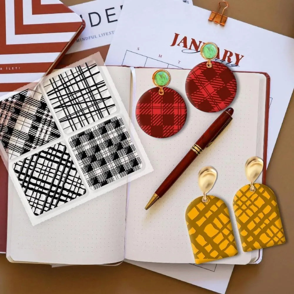 Plaid Clay Texture Mat Stamps – DIY Jewelry & Card Making