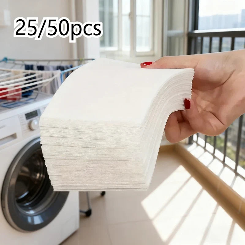 25 Catcher Laundry Sheets Dye Trapping Cloths Prevent Bleeding Fading