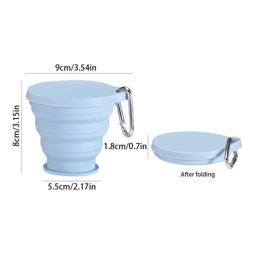 Foldable Silicone Collapsible Travel Cup – BPA-Free Leakproof