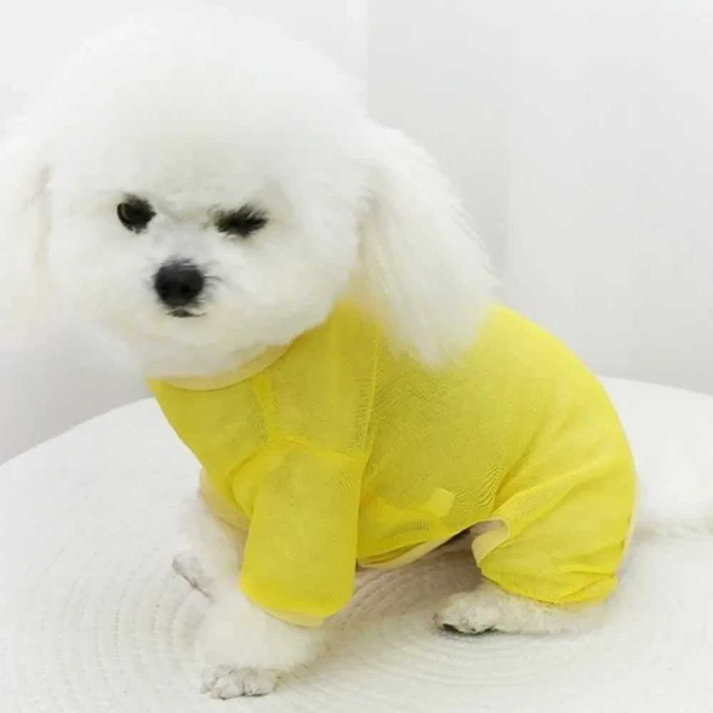 Mesh Dog Sun-Proof Vest | Breathable Summer Pet Clothes & D-Ring