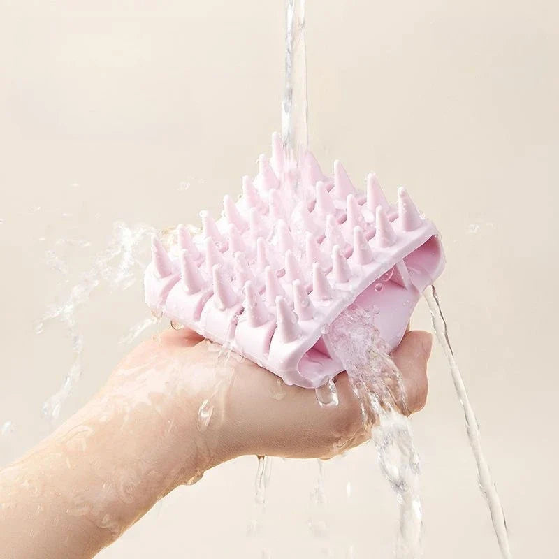 Silicone Scalp Massage Shampoo Brush & Body Comb
