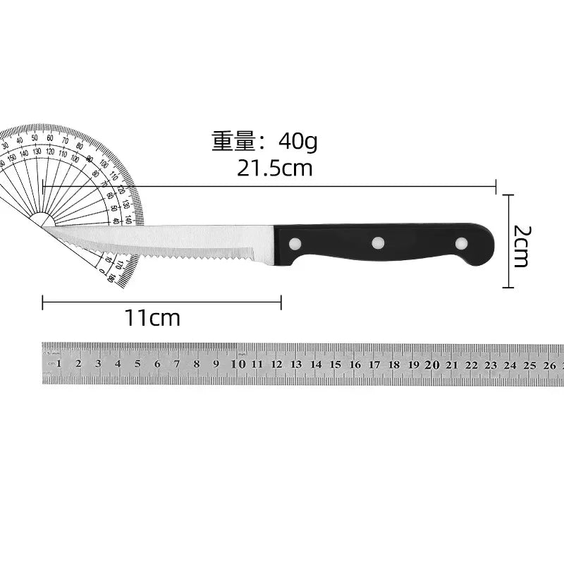 Steak Knives Set 4/6/8/12 Pcs – Serrated Stainless Steel Blade