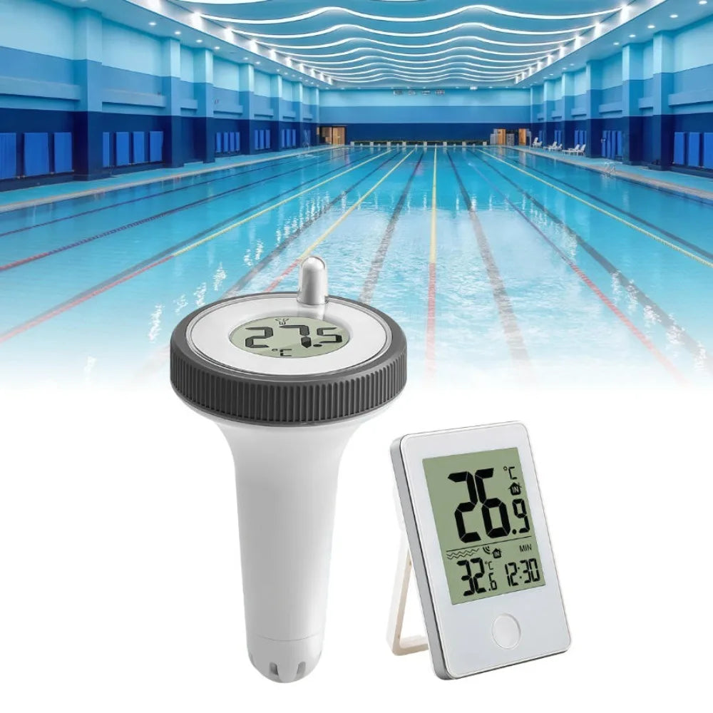 Wireless Floating Pool Thermometer – IP67 LCD Display