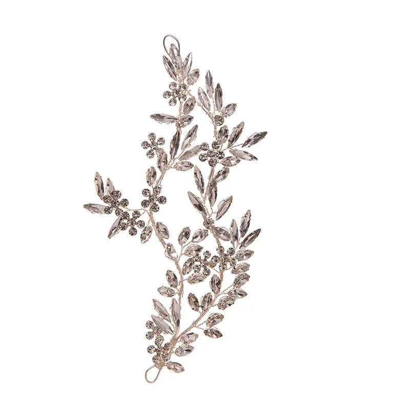 Rhinestone Leaf Headband | Bridal & Party Hair Jewelry