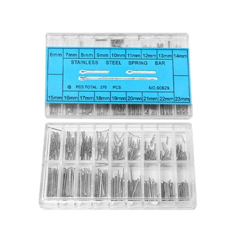 360 Pcs Watch Band Split Pins Kit – 18 Sizes Stainless Steel