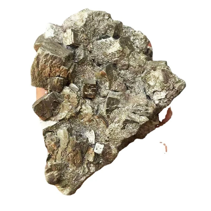 Chalcopyrite Mineral Crystal Specimen – Natural CuFeS2 Ore Stone