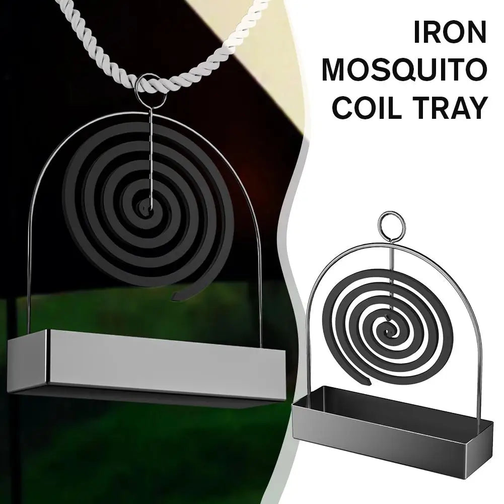 Hanging Mosquito Coil Holder – Metal Rack for Home & Camping