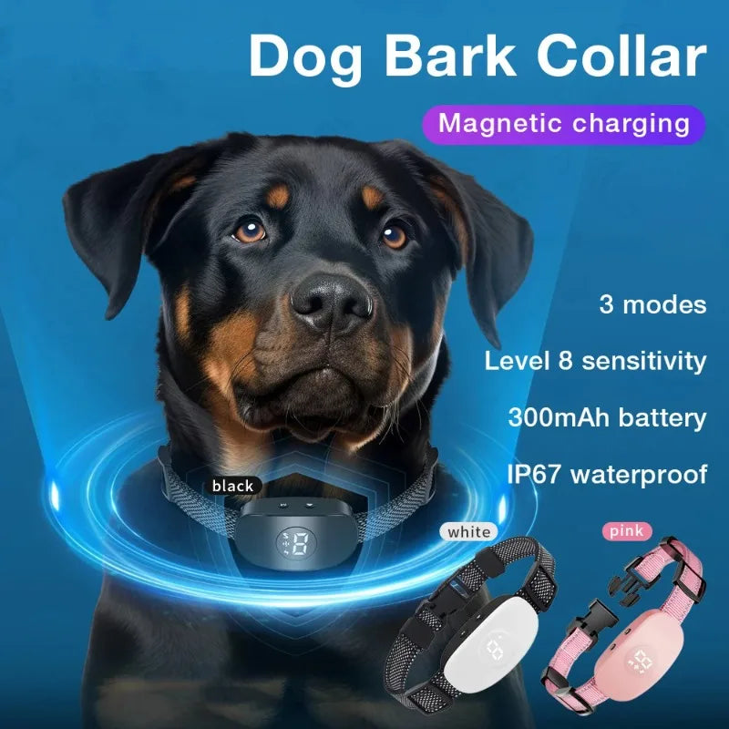 Waterproof Anti-Bark Dog Training Collar – Vibration & Beep