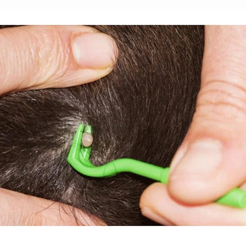 Pet Tick Remover Kit – 3-Piece Hook Clip Tool for Cats & Dogs
