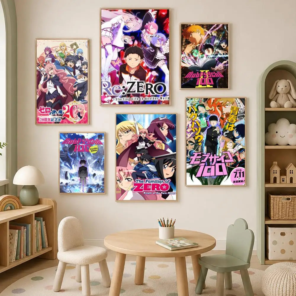 The Familiar of Zero Anime Poster – HD Self-Stick PVC Wall Art