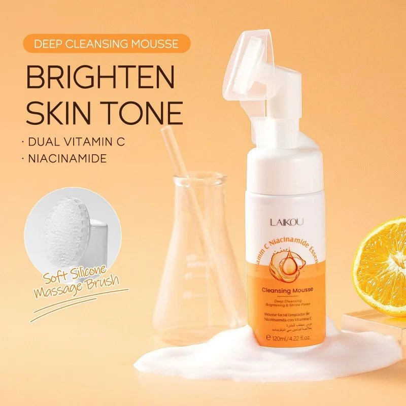 Vitamin C Brightening Foaming Mousse Facial Cleanser 120ml