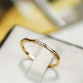 Huitan Thin CZ Rings for Women – Trendy Cubic Zirconia Jewelry