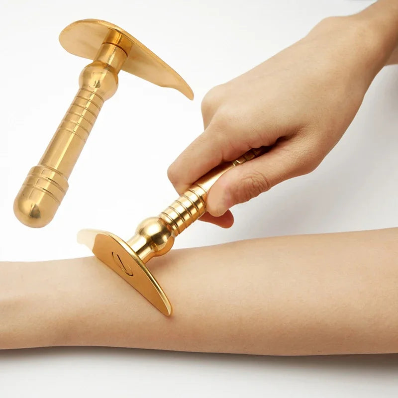 Copper Meridian Massage Stick & Gua Sha Scraping Board