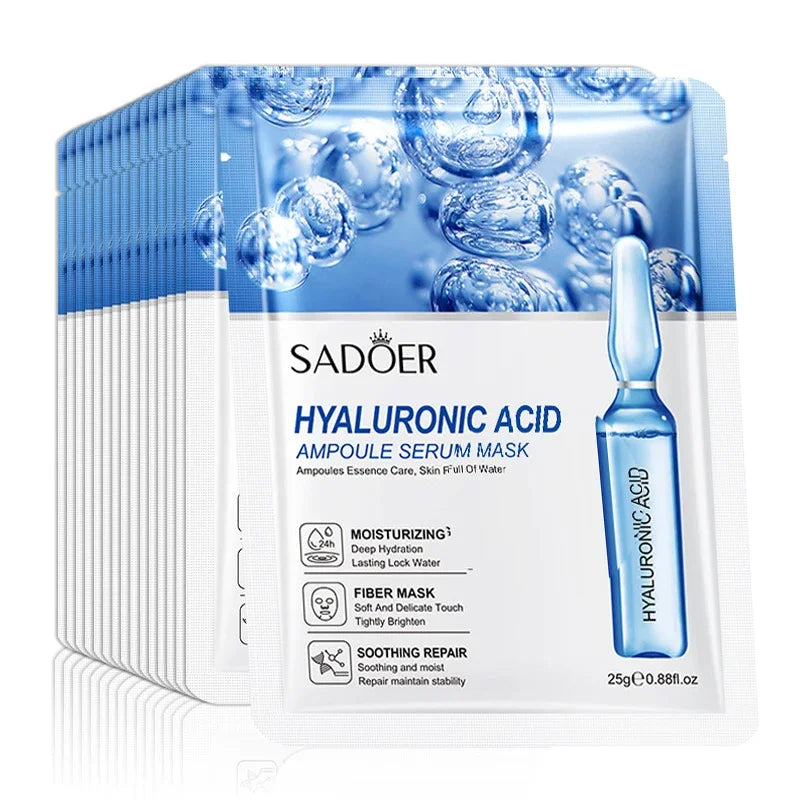 SAKSRAAR Hyaluronic Acid Face Masks – Hydrating & Firming 10pk