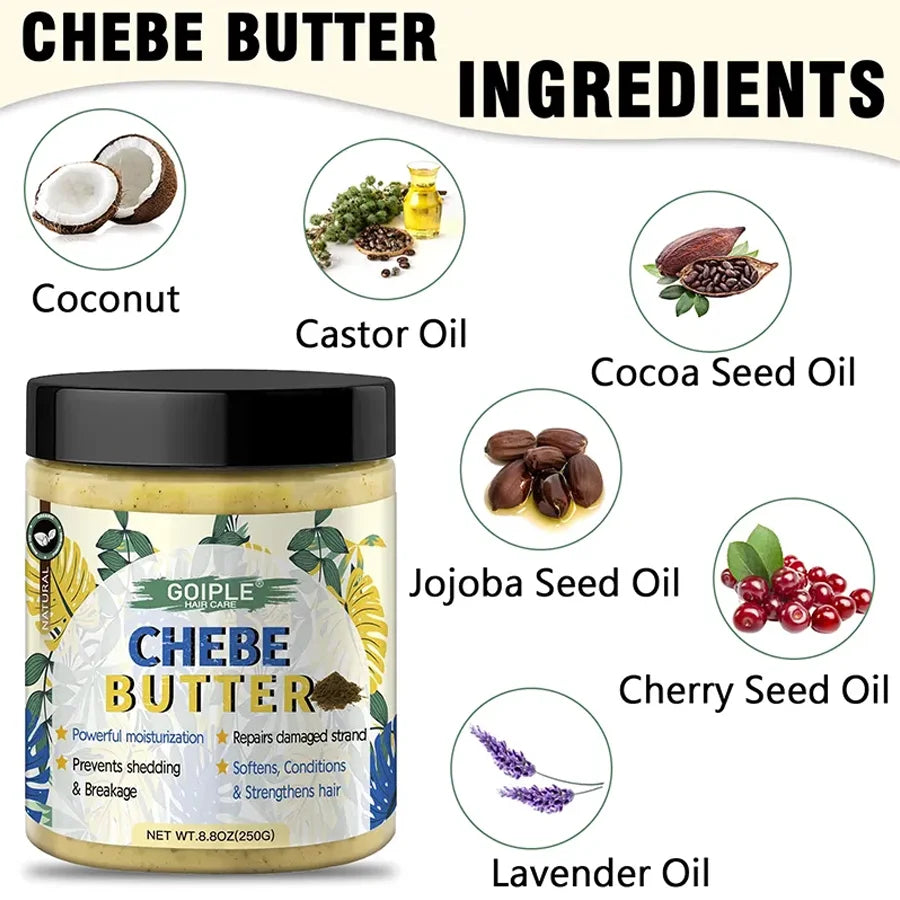GOIPLE Chebe Hair Conditioner Oil Butter & Powder | Deep Moisture