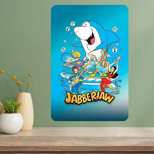Jabberjaw Classic TV Show Metal Poster Sign | Retro Wall Art