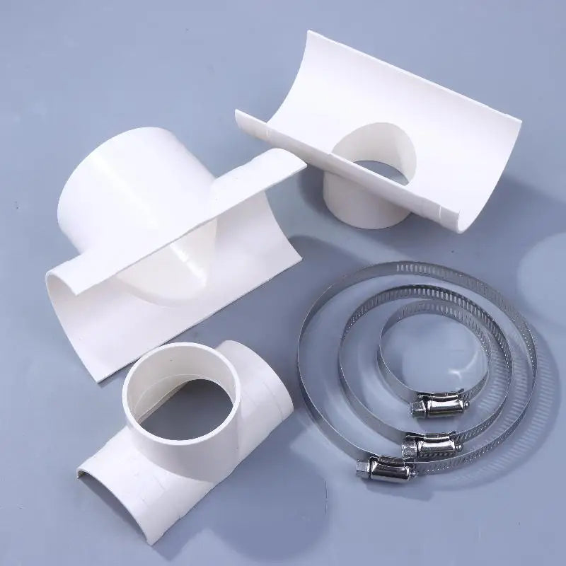 PVC Open Tee Pipe Joint Repair Patch Drain Adapter Tube Connectors