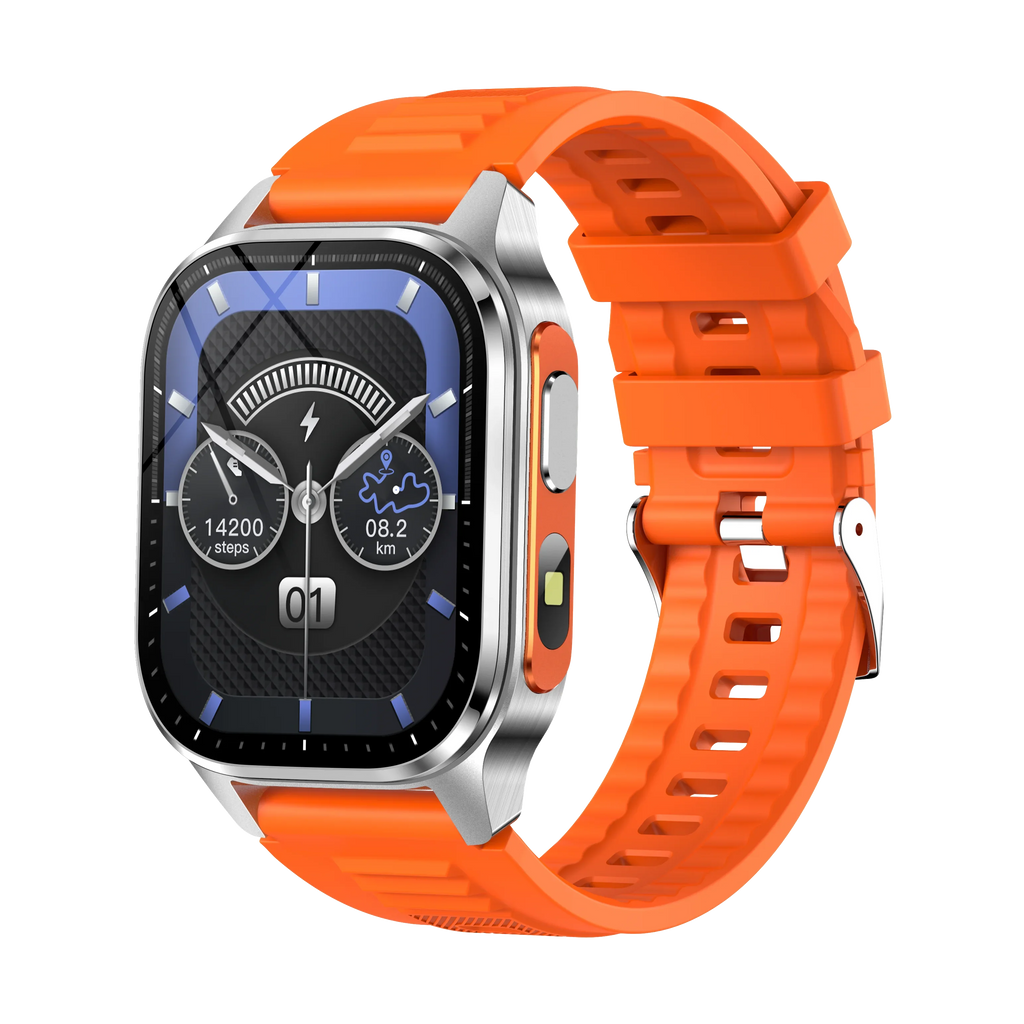 Yoateo Smartwatch Men GPS, AMOLED, Bluetooth, IP68 Waterproof