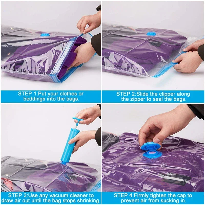 Vacuum Storage Bags for Clothes, Bedding & Blankets | Space Saver