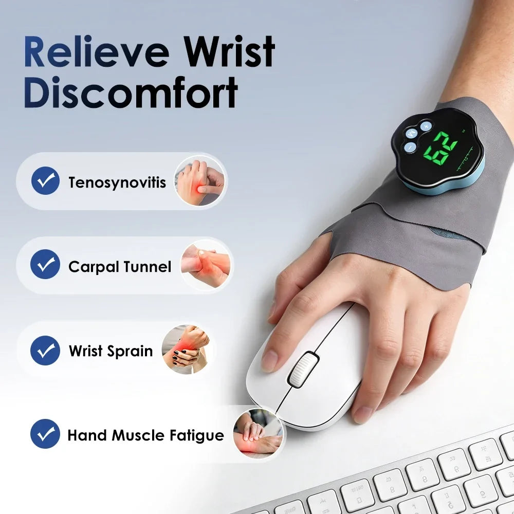 EMS Microcurrent Wrist Massager – 10 Modes & 29 Levels