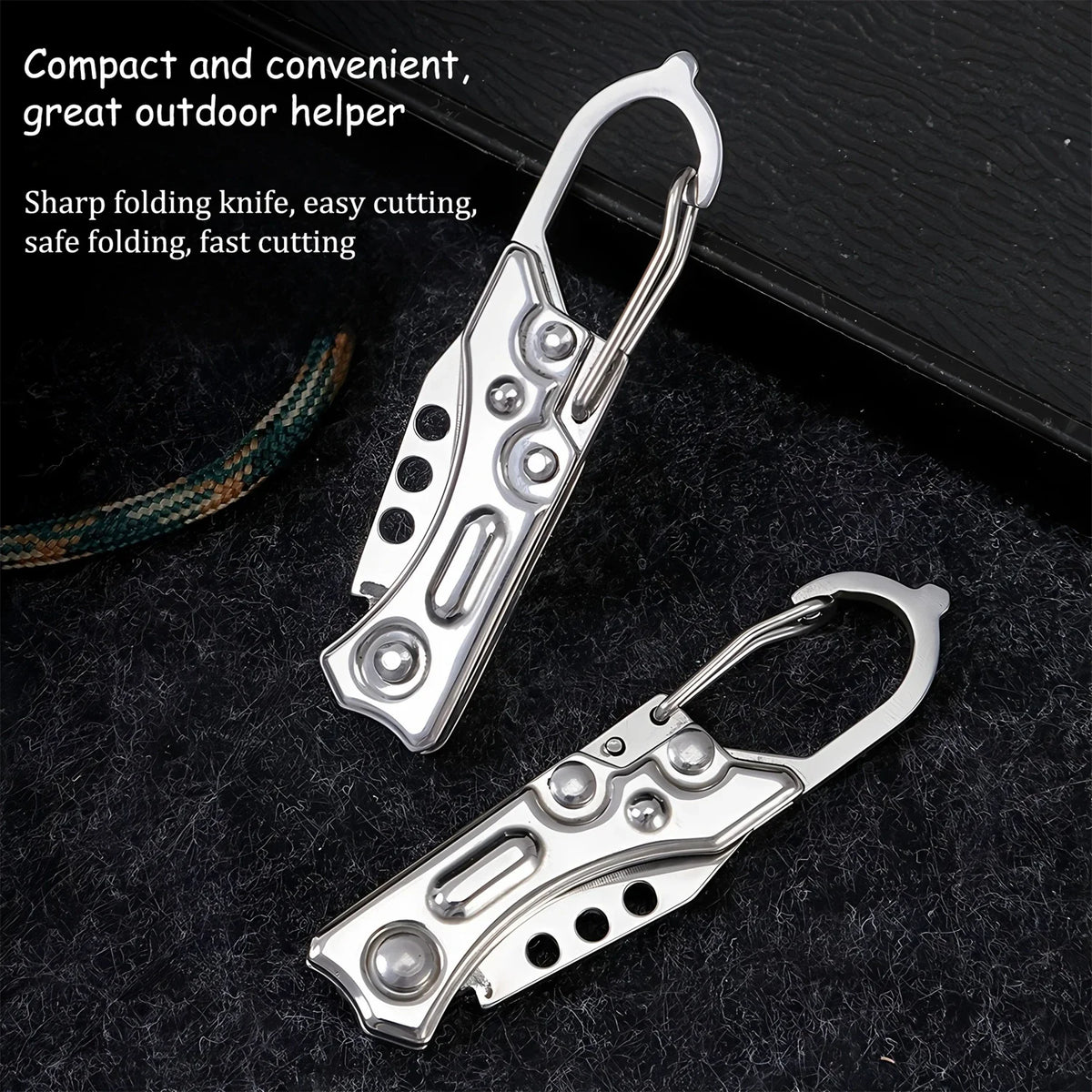 Mini Folding Pocket Knife – Keychain Utility & Camping Tool