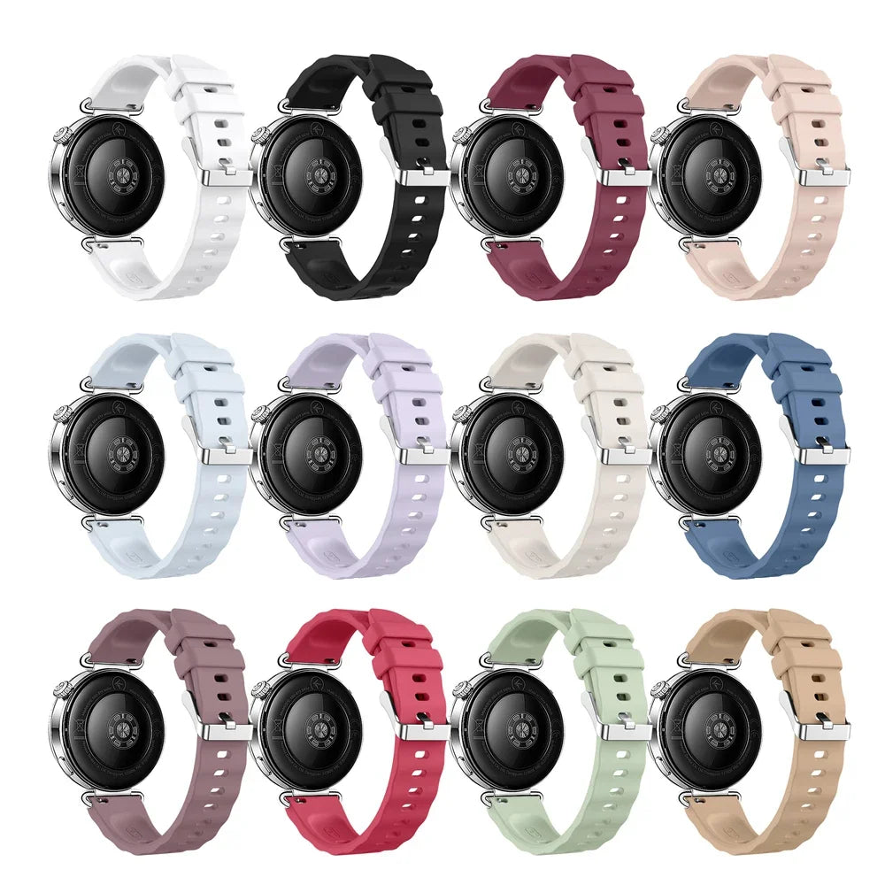 18mm Silicone Watch Strap for Huawei GT6 GT5 GT4 OPPO X2 Mini