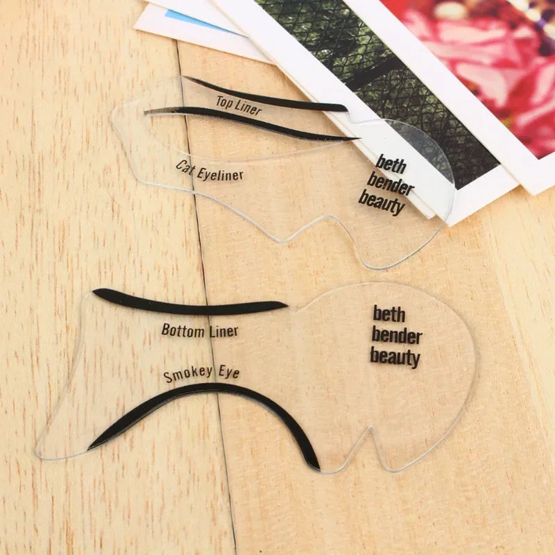 40 Pairs Winged Eyeliner & Eyebrow Stencils Makeup Template Kit