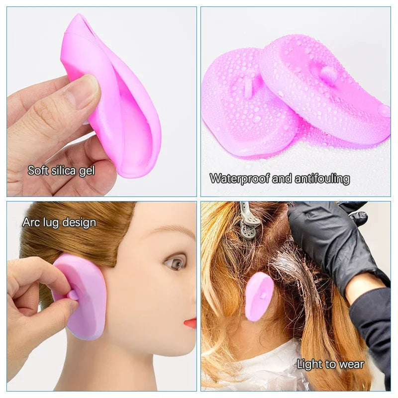 Silicone Ear Covers for Hair Dyeing & Shower – 2 Pack