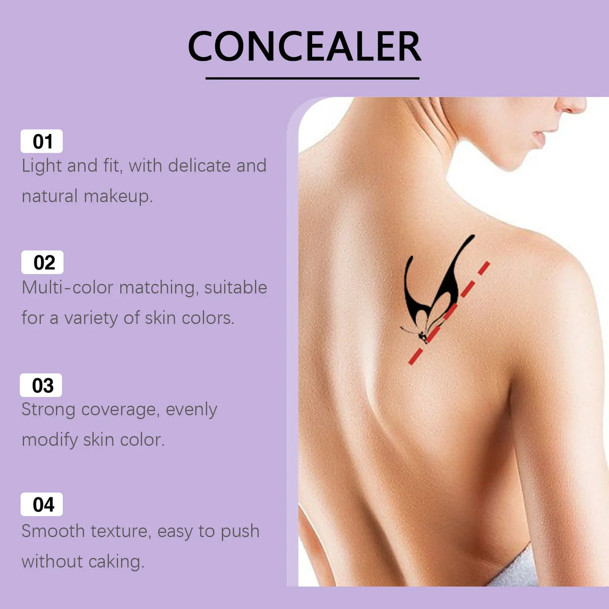 Soft Matte Cream Concealer – Full Coverage, Waterproof 10g