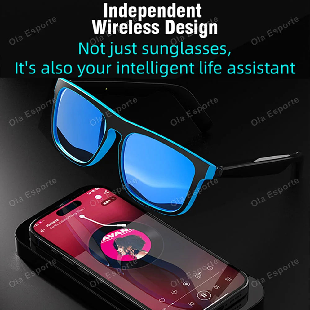 AI Smart Glasses Bluetooth 5.4 | Camera, Touch Control & Voice Assistant
