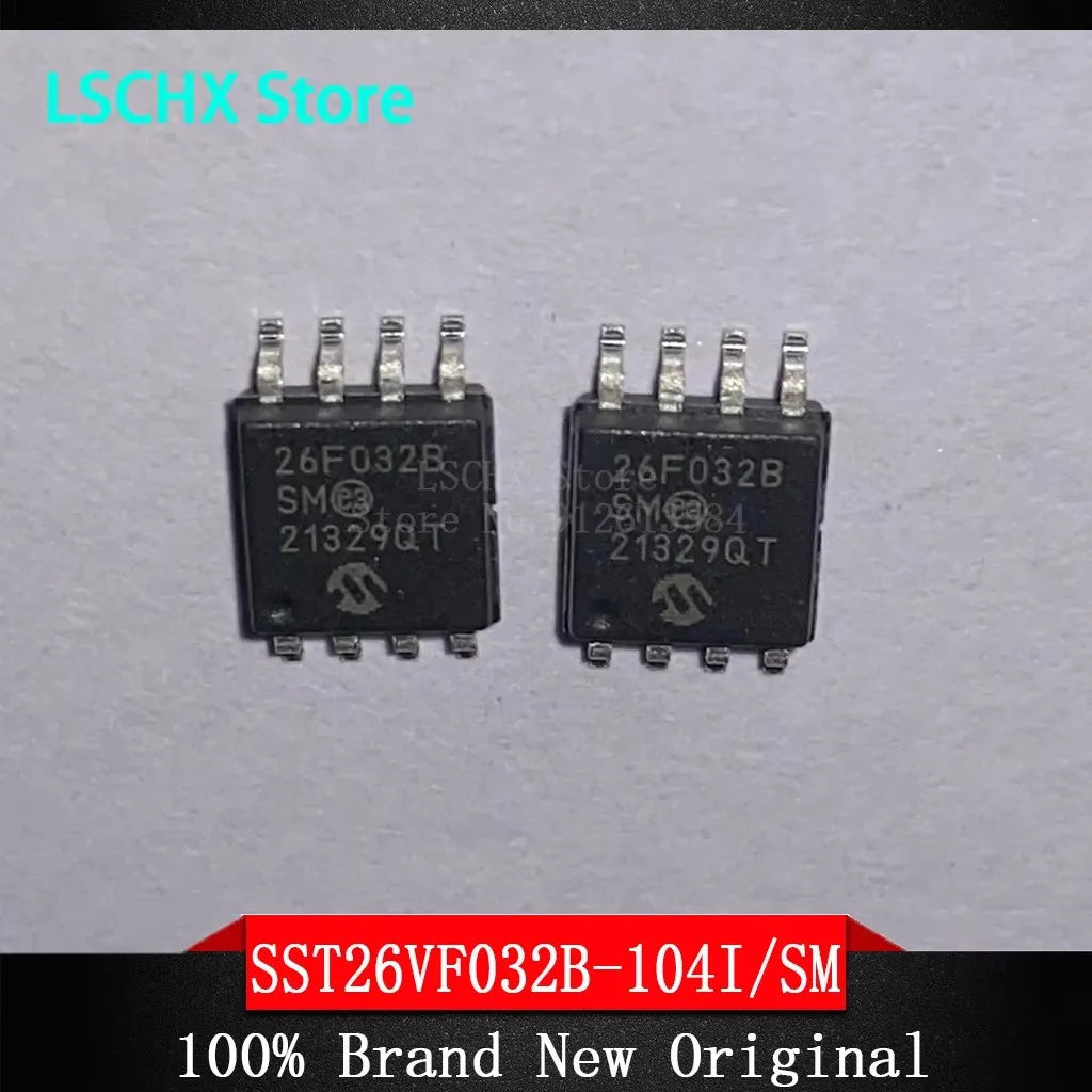 5pcs Mixed IC Chips – EEPROM, Microcontroller & Flash Memory