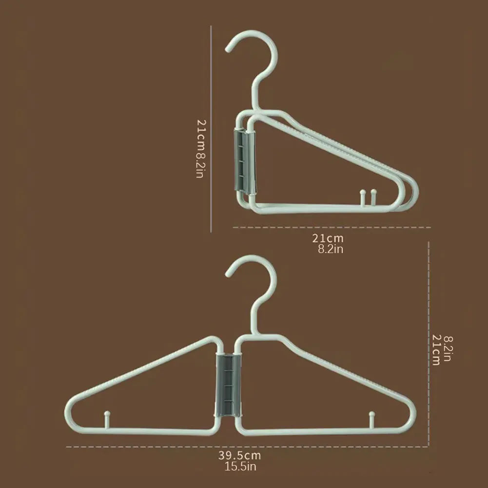 Foldable Travel Hangers 12 Pack – Portable Space-Saving Coat
