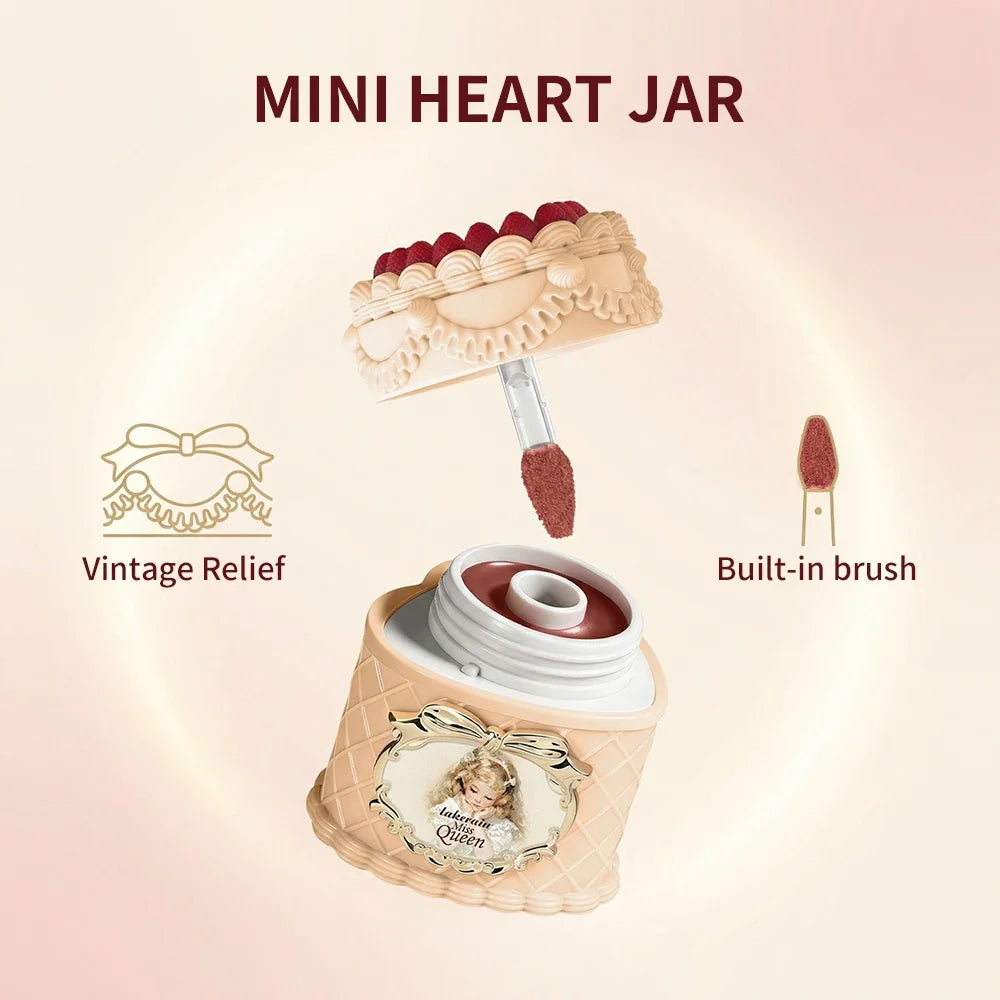 Flower Strawberry Cupid Cake Velvet Matte Lip Mud Long Lasting