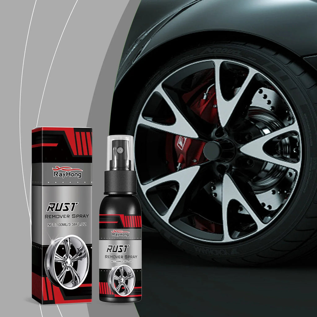 RayHong Wheel Rust Remover Spray – Metal Polish & Derust 100ml