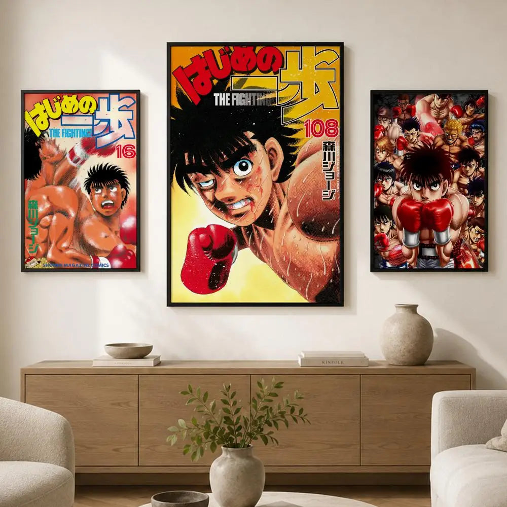 Hajime no Ippo Anime Wall Poster – Waterproof Peel & Stick PVC Art
