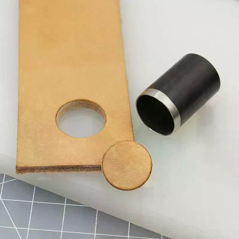 15 Sizes Round Hole Punch 1- Hollow Cutter Tool Storage Case Leather