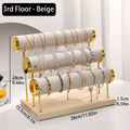 Step Velvet Necklace Bracelet Foot Chain Display Stand Desktop