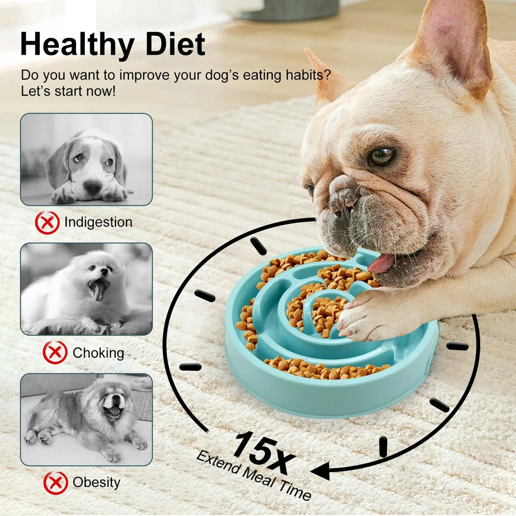Dog Slow Feeder Bowl | Non-Slip Maze Design, All Dog Sizes