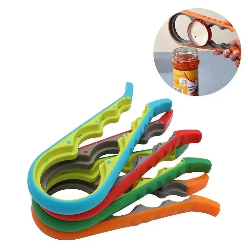 4-in-1 Multi-Purpose Can & Bottle Opener – Non-Slip Grip