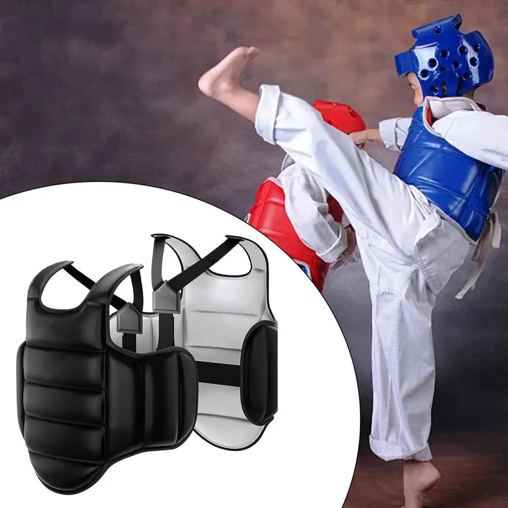 Taekwondo Karate Foam Chest Guard Protector – Unisex XS–XL