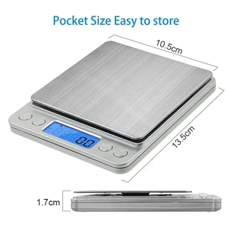Digital Mini Pocket Scale – 3000g Precision Kitchen & Jewelry