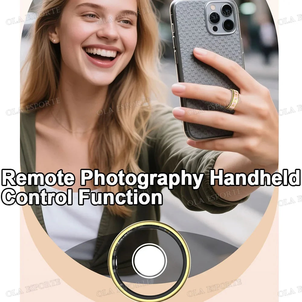Bluetooth Smart Ring – Heart Rate, SpO₂ & Sleep Tracker