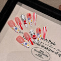 Handmade Press Nails French Long Almond Fake Women Wearable European